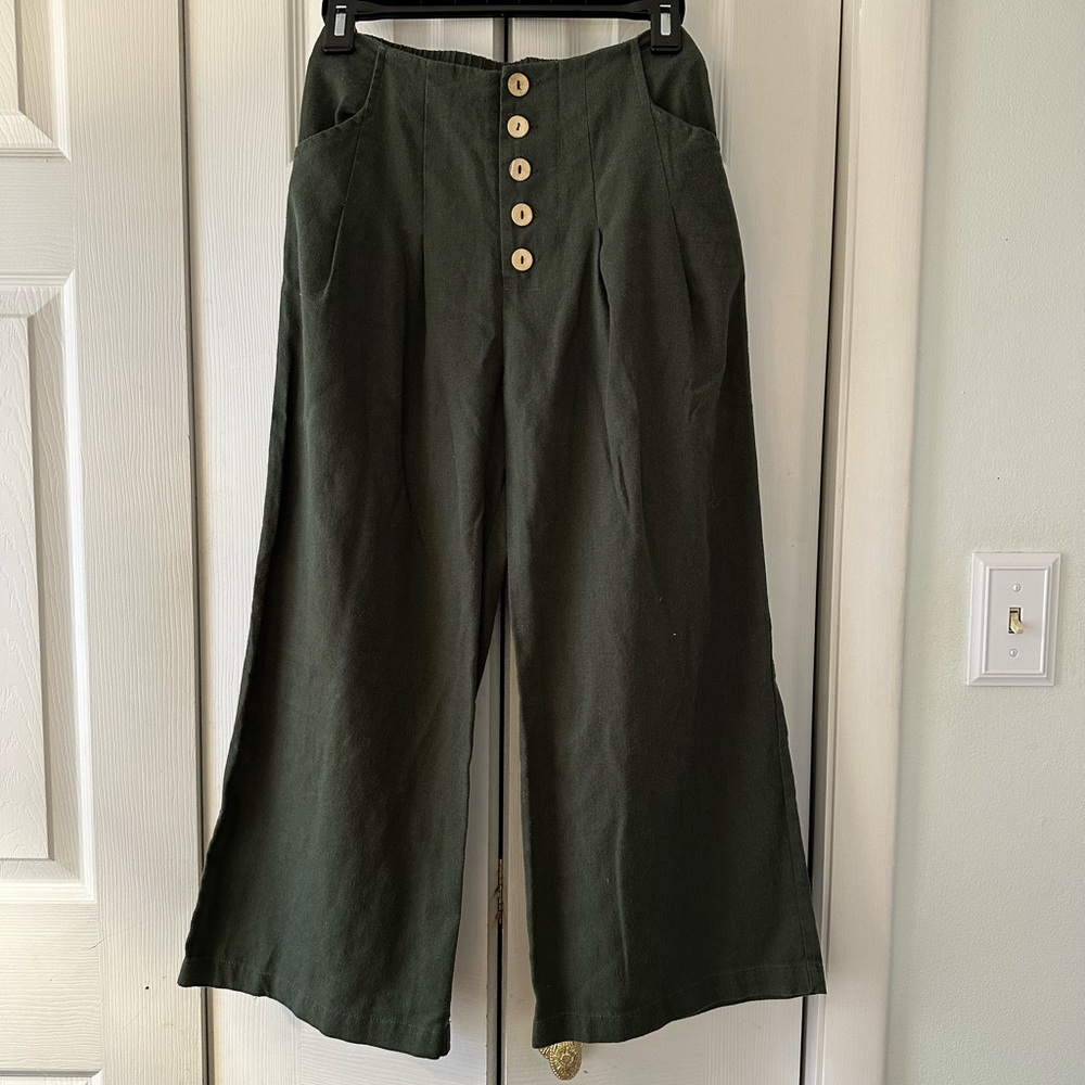 Blue Rain Olive Green Trousers